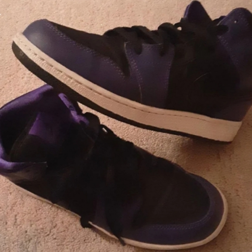 Purple and Black Air Force1